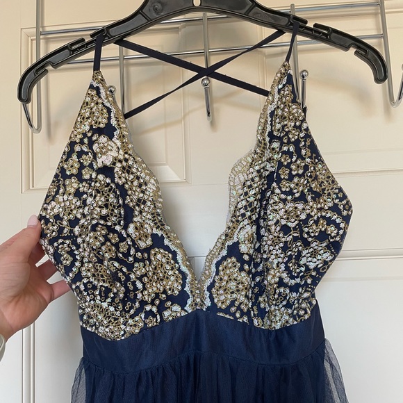 Long Navy Dress - Picture 4 of 6